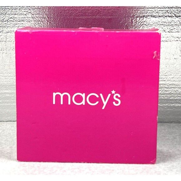 MACYS Candle Holders Ceramic Rose Dinner Set 3 + Candles Christmas Holiday NEW - Picture 9 of 11